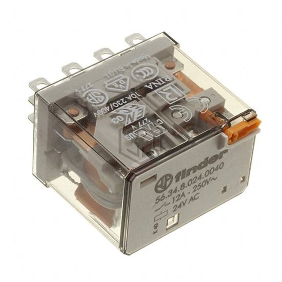 56.34.8.024.0040 - Finder Relays, Inc. - Power Relays, Over 2 Amps