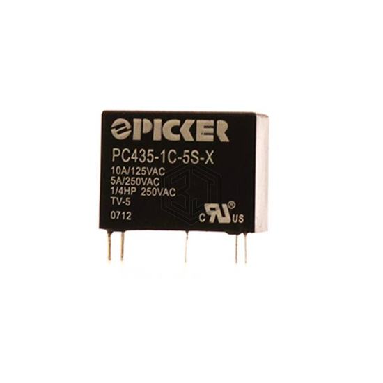 PC435-1C-5S-X - Picker Components - Power Relays, Over 2 Amps