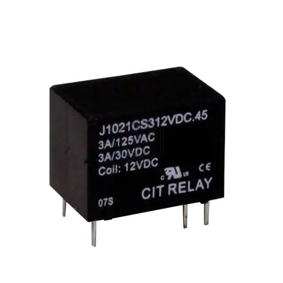 J1021CS312VDC.45 - CIT Relay and Switch - Power Relays, Over 2 Amps