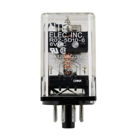R02-5D10-6 - NTE Electronics, Inc - Power Relays, Over 2 Amps