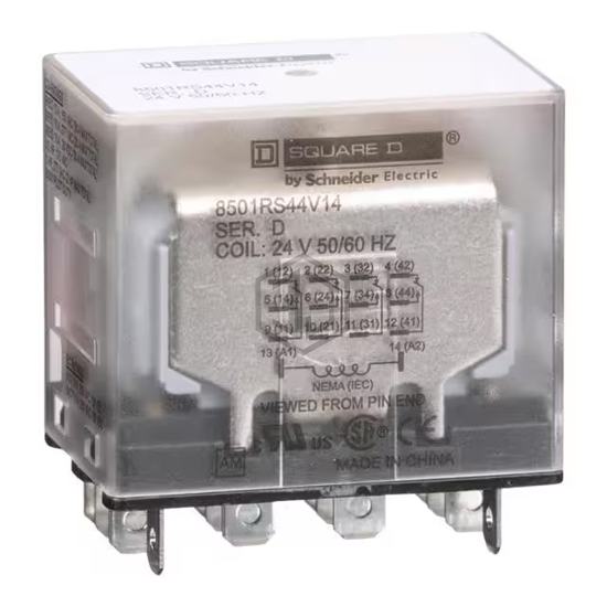 8501RS44V14 - Schneider Electric - Power Relays, Over 2 Amps