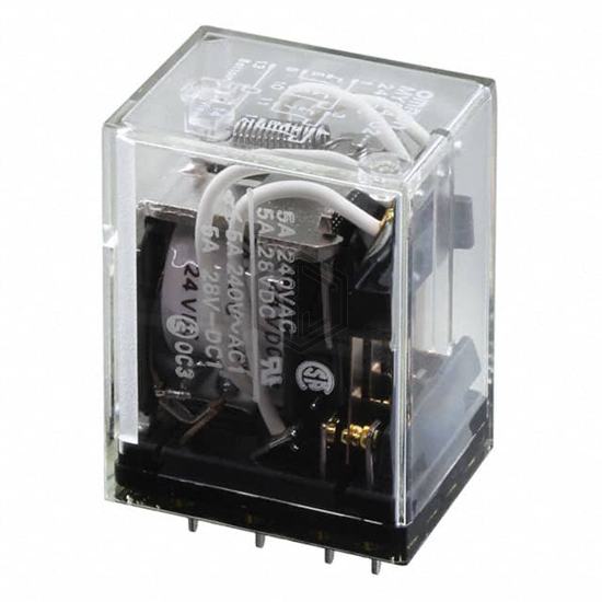 MYQ4-02-DC24 - Omron Automation and Safety - Signal Relays, Up to 2 Amps