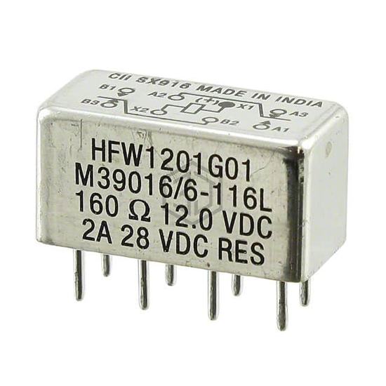 HFW1201G01 - TE Connectivity Aerospace, Defense and Marine - Signal Relays, Up to 2 Amps
