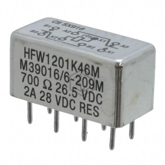 HFW1201K46M - TE Connectivity Aerospace, Defense and Marine - Signal Relays, Up to 2 Amps