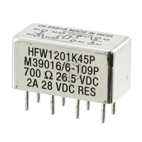 HFW1201K45P - TE Connectivity Aerospace, Defense and Marine - Signal Relays, Up to 2 Amps