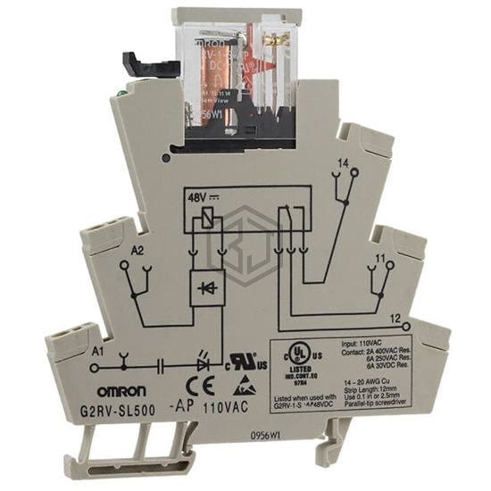 G2RV-SL500-AP AC110 - Omron Automation and Safety - Signal Relays, Up to 2 Amps