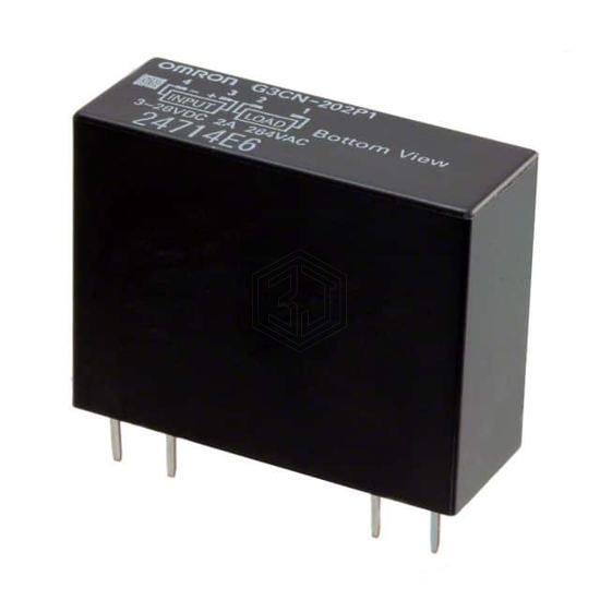 G3CN-202P1-DC3-28 - Omron Automation and Safety - Solid State Relays