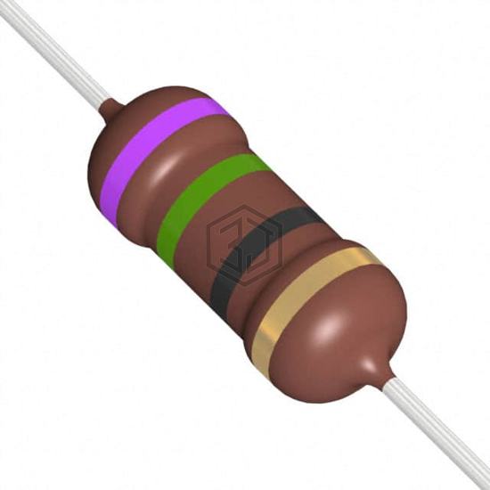 RR02J75RTB - TE Connectivity Passive Product - Through Hole Resistors