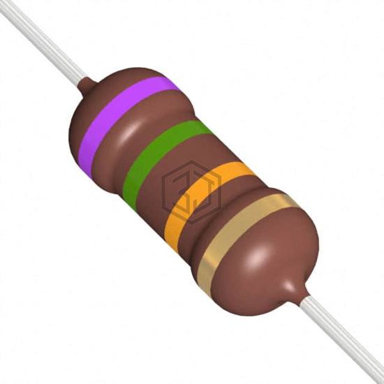 RR02J75KTB - TE Connectivity Passive Product - Through Hole Resistors