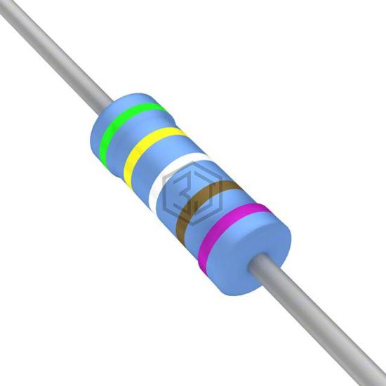 YR1B5K49CC - TE Connectivity Passive Product - Through Hole Resistors