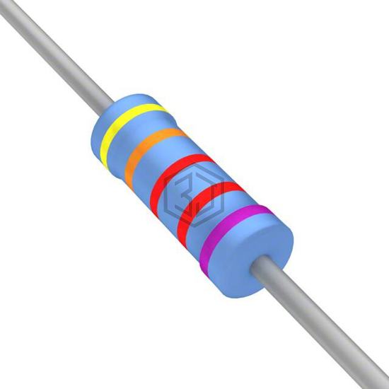 YR1B43K2CC - TE Connectivity Passive Product - Through Hole Resistors