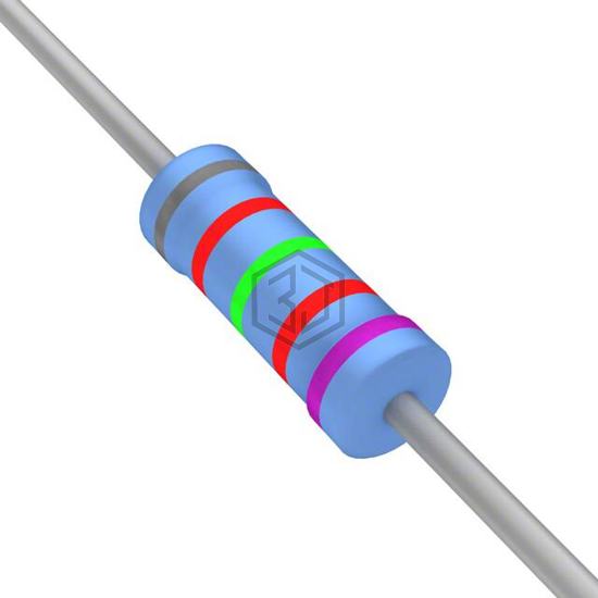 YR1B82K5CC - TE Connectivity Passive Product - Through Hole Resistors