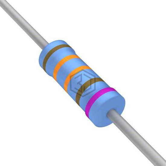 YR1B1K33CC - TE Connectivity Passive Product - Through Hole Resistors