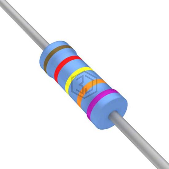 YR1B124KCC - TE Connectivity Passive Product - Through Hole Resistors