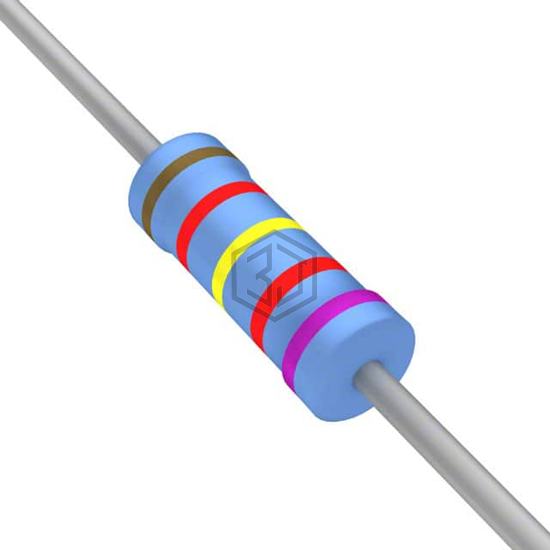 YR1B12K4CC - TE Connectivity Passive Product - Through Hole Resistors