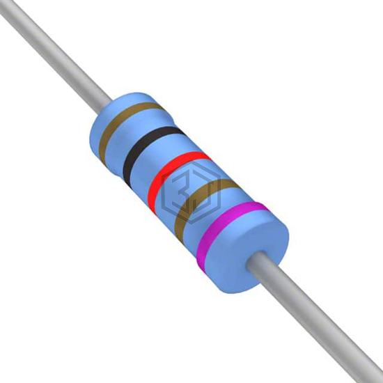 YR1B1K02CC - TE Connectivity Passive Product - Through Hole Resistors
