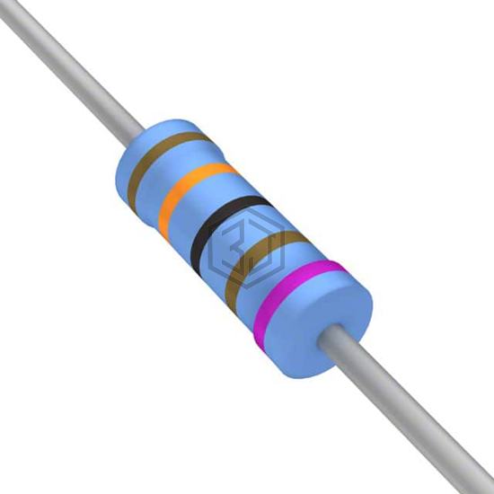 YR1B1K3CC - TE Connectivity Passive Product - Through Hole Resistors