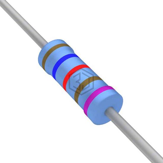 YR1B1K62CC - TE Connectivity Passive Product - Through Hole Resistors