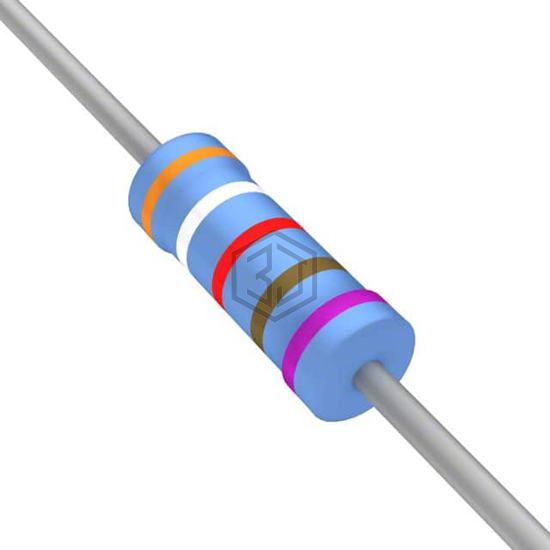 YR1B3K92CC - TE Connectivity Passive Product - Through Hole Resistors