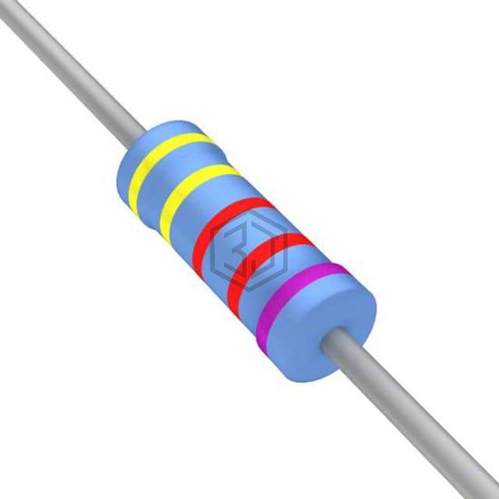 YR1B44K2CC - TE Connectivity Passive Product - Through Hole Resistors