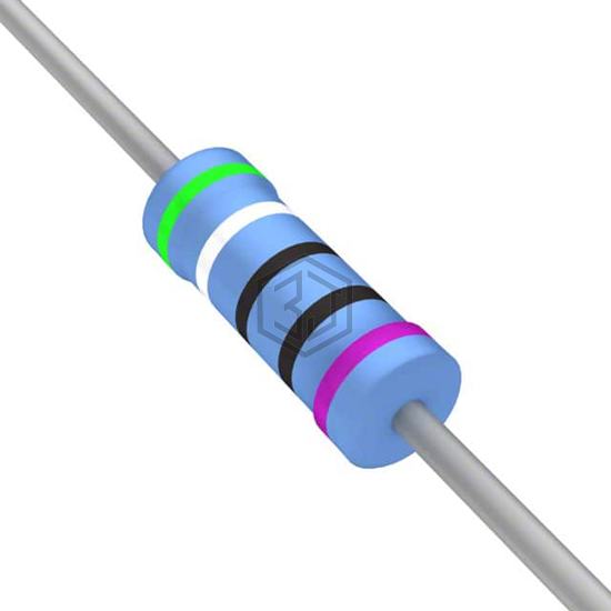 YR1B590RCC - TE Connectivity Passive Product - Through Hole Resistors