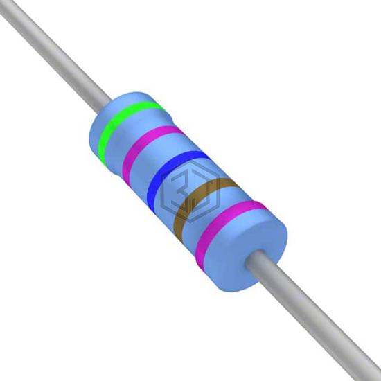 YR1B5K76CC - TE Connectivity Passive Product - Through Hole Resistors