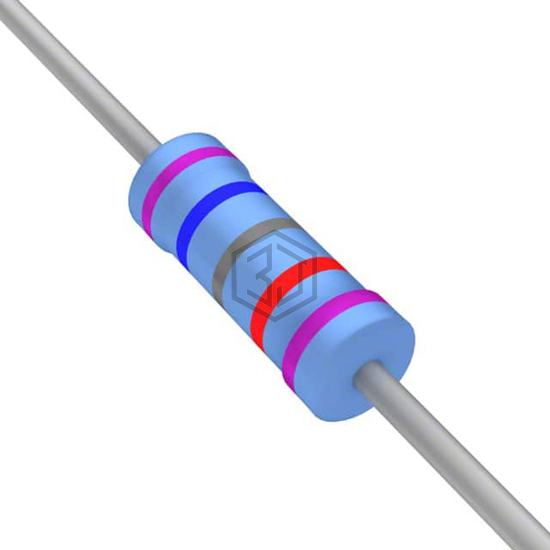YR1B76K8CC - TE Connectivity Passive Product - Through Hole Resistors