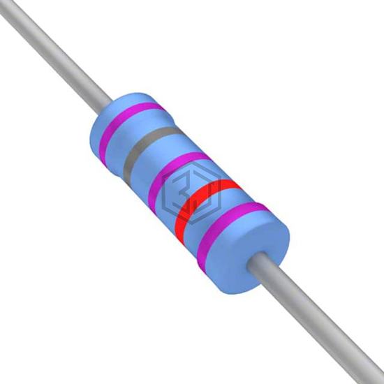 YR1B78K7CC - TE Connectivity Passive Product - Through Hole Resistors