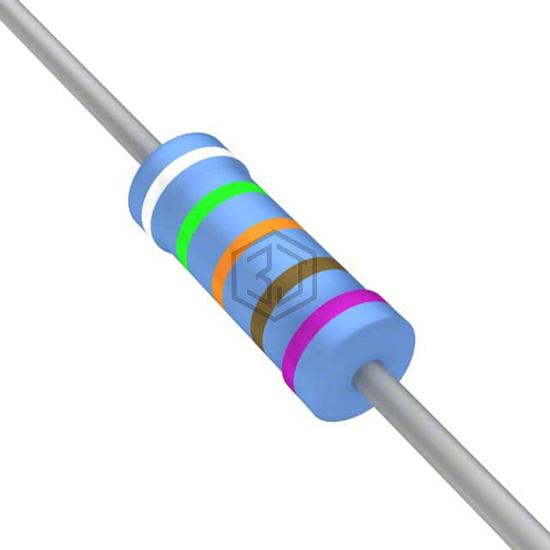 YR1B9K53CC - TE Connectivity Passive Product - Through Hole Resistors
