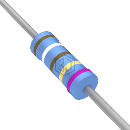 YR1B19R1CC - TE Connectivity Passive Product - Through Hole Resistors