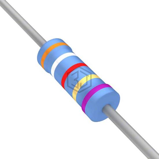 YR1B39R2CC - TE Connectivity Passive Product - Through Hole Resistors