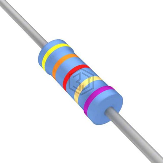 YR1B43R2CC - TE Connectivity Passive Product - Through Hole Resistors