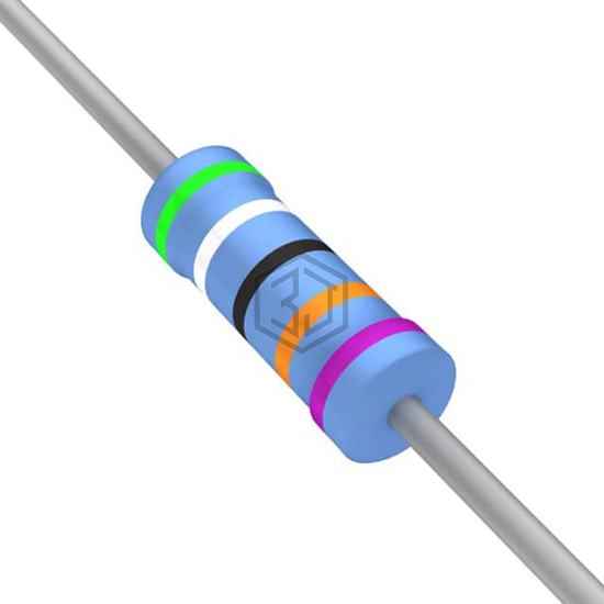 YR1B590KCC - TE Connectivity Passive Product - Through Hole Resistors