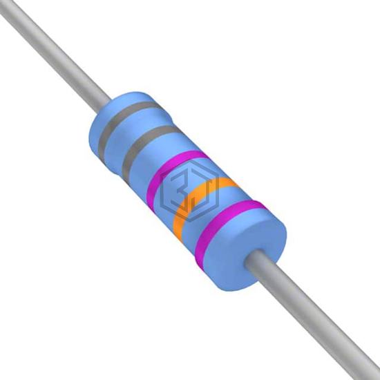 YR1B887KCC - TE Connectivity Passive Product - Through Hole Resistors