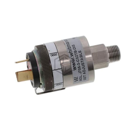 J705-3-C52TB-DIS - Whitman Controls, LLC - Pressure Sensors, Transducers - Industrial