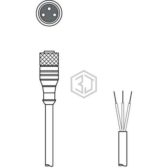 KD U-M83A-V2110-050 - Leuze - Sensor Cable - Assemblies