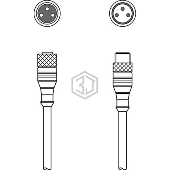 KDS U-M83AM83A-V2110-006 - Leuze - Sensor Cable - Assemblies