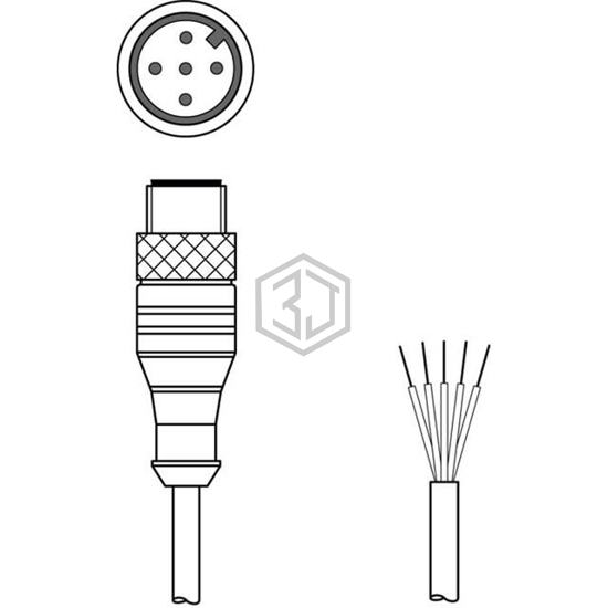 KS U-M125A-T2712-150 - Leuze - Sensor Cable - Assemblies