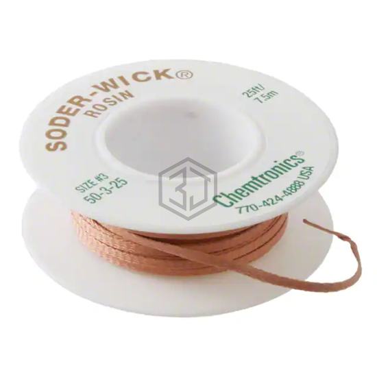 50-3-25 - Chemtronics - Desoldering Braid, Wick, Pumps