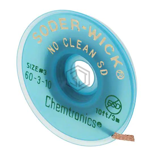 60-3-10 - Chemtronics - Desoldering Braid, Wick, Pumps