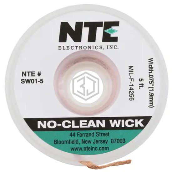 SW01-5 - NTE Electronics, Inc - Desoldering Braid, Wick, Pumps