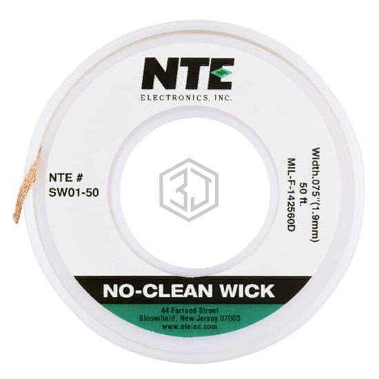 SW01-50 - NTE Electronics, Inc - Desoldering Braid, Wick, Pumps