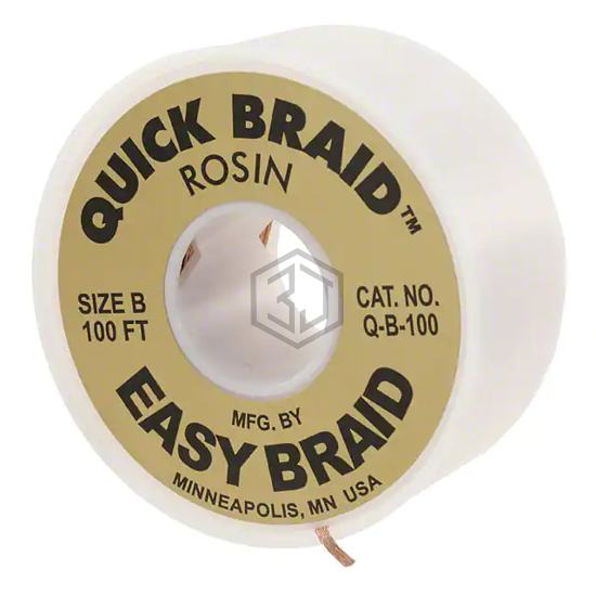Q-B-100 - MENDA/EasyBraid - Desoldering Braid, Wick, Pumps