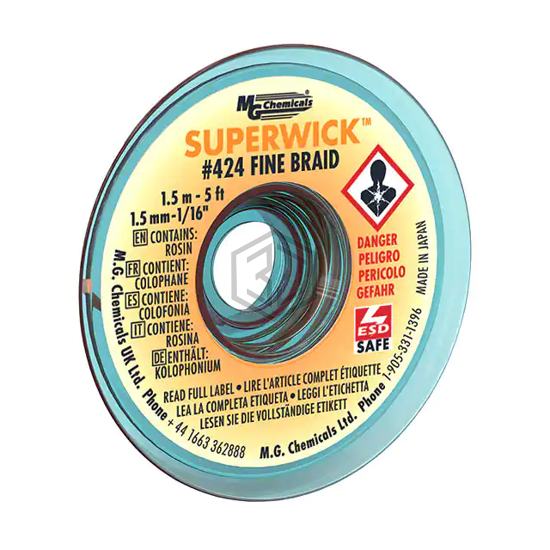 424 - MG Chemicals - Desoldering Braid, Wick, Pumps