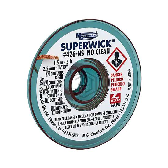 426-NS - MG Chemicals - Desoldering Braid, Wick, Pumps