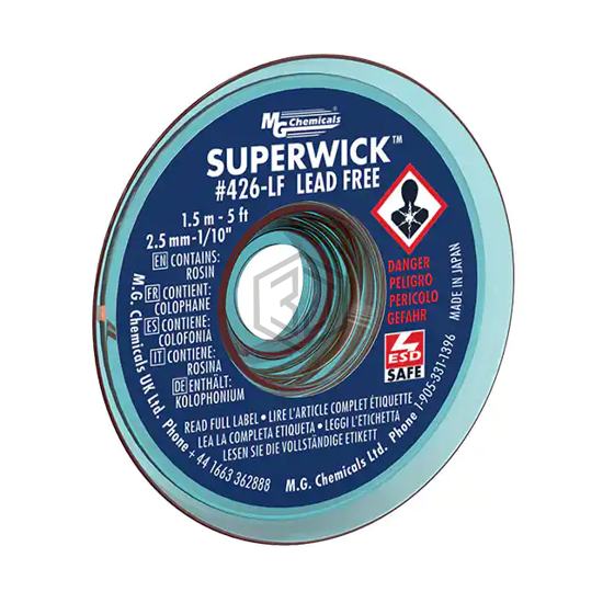 426-LF - MG Chemicals - Desoldering Braid, Wick, Pumps