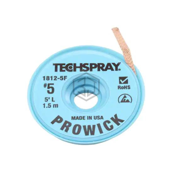 1812-5F - Techspray - Desoldering Braid, Wick, Pumps