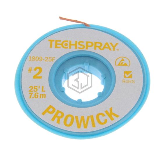 1809-25F - Techspray - Desoldering Braid, Wick, Pumps