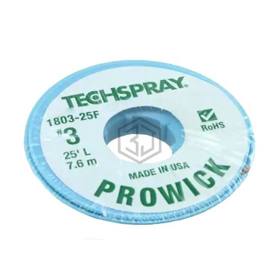 1803-25F - Techspray - Desoldering Braid, Wick, Pumps