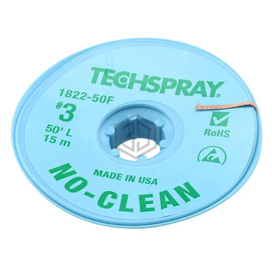 1822-50F - Techspray - Desoldering Braid, Wick, Pumps